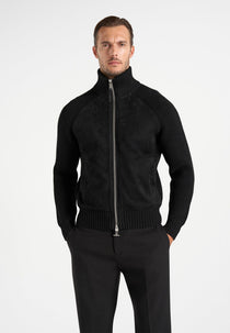 Rami - Suede & Knit Jacket - Black