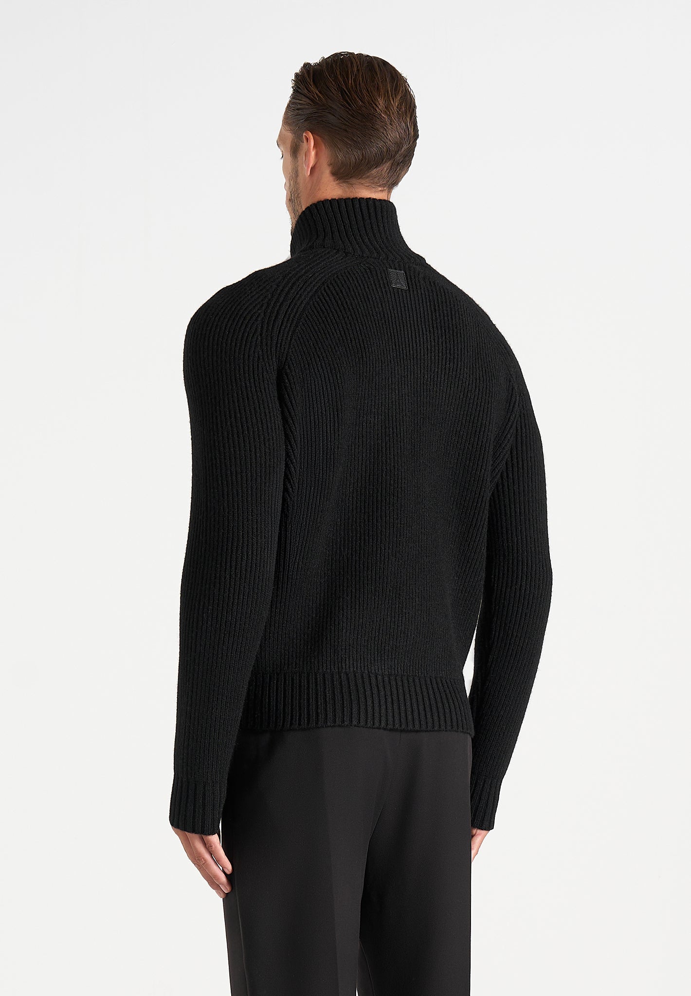 Rami - Suede & Knit Jacket - Black