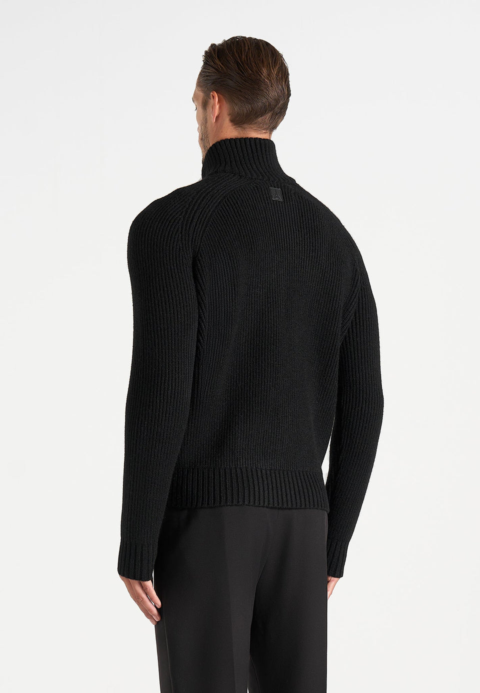 Rami - Suede & Knit Jacket - Black