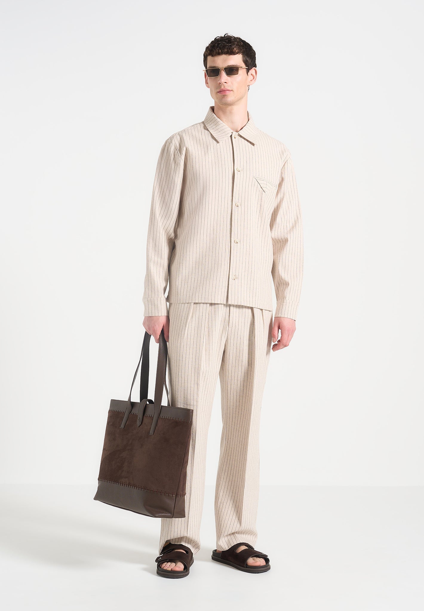 leo-pinstripe-overshirt-beige