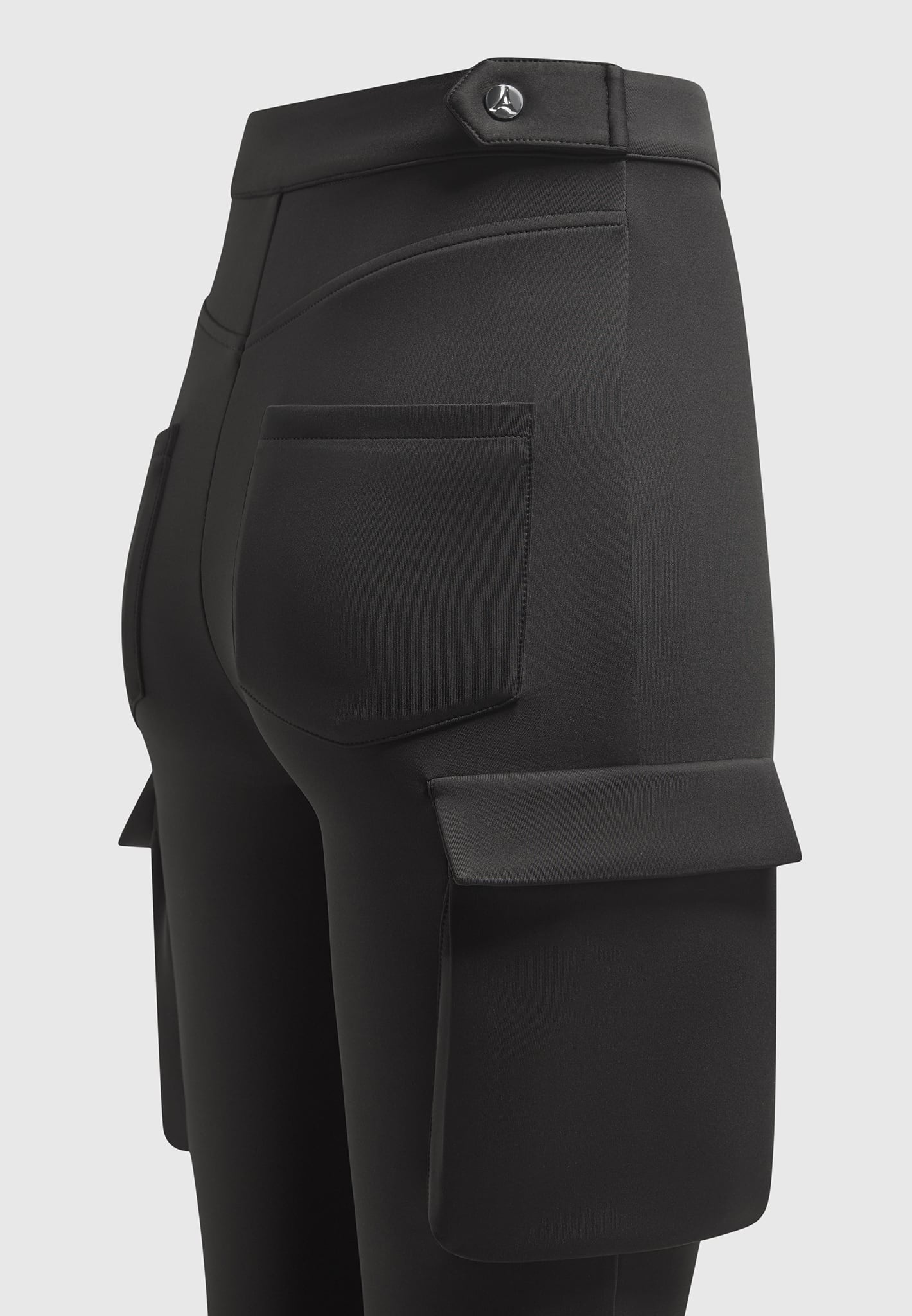 neoprene-cargo-fit-and-flare-leggings-black