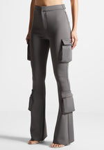 neoprene-cargo-fit-and-flare-leggings-grey