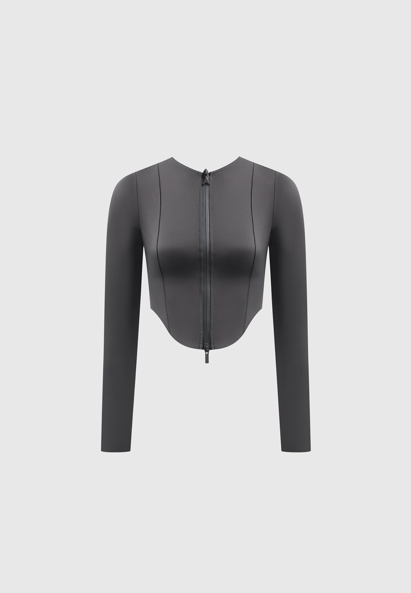 neoprene-corset-jacket-charcoal-grey
