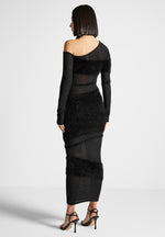 off-shoulder-knitted-midi-dress-black