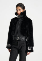 plush-leather-belted-jacket-black