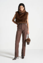 fur-high-neck-jumper-with-ties-brown