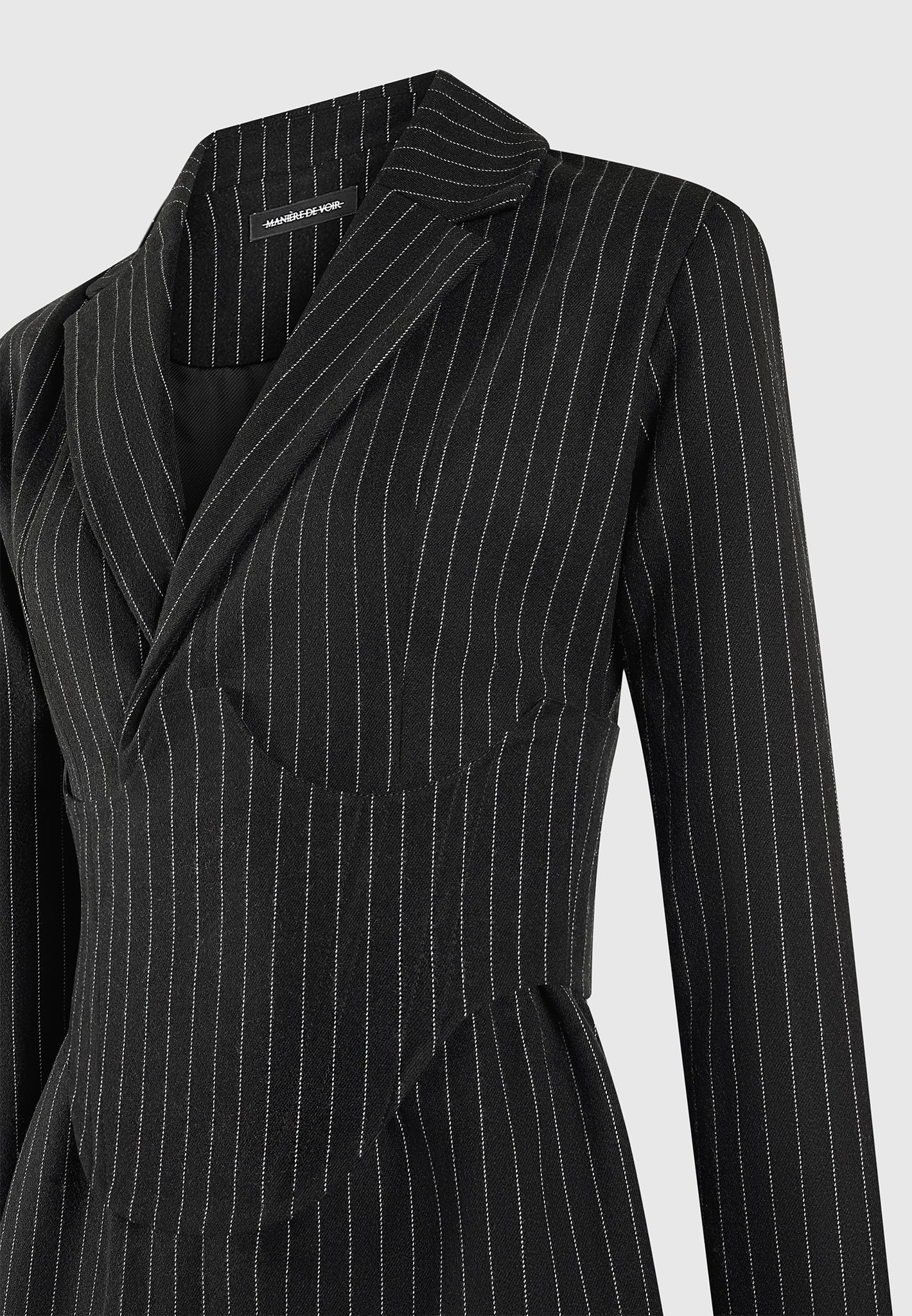 https://ca.manieredevoir.com/cdn/shop/files/Pinstripe-Blazer-Dress-with-Reversible-Corset-Black2.jpg?v=1700222194