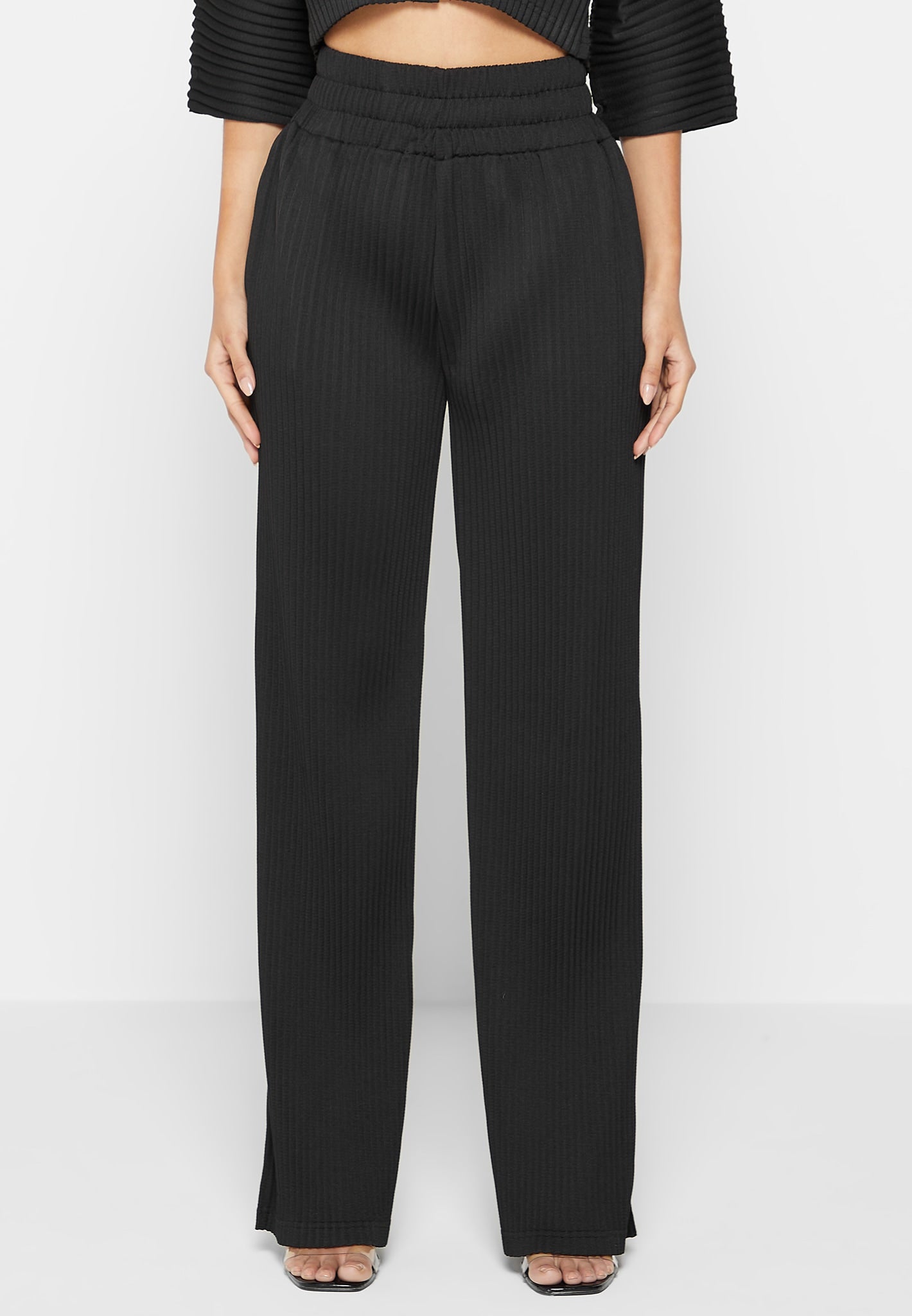 Pleated Trousers - Black