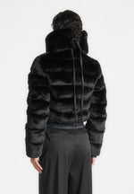 plush-ribbed-jacket-with-scarf-black