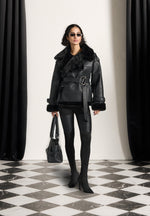 leather-and-plush-wrap-belted-jacket-black