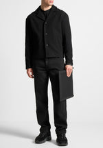 revere-collar-twill-jacket-black