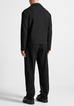 revere-collar-twill-jacket-black