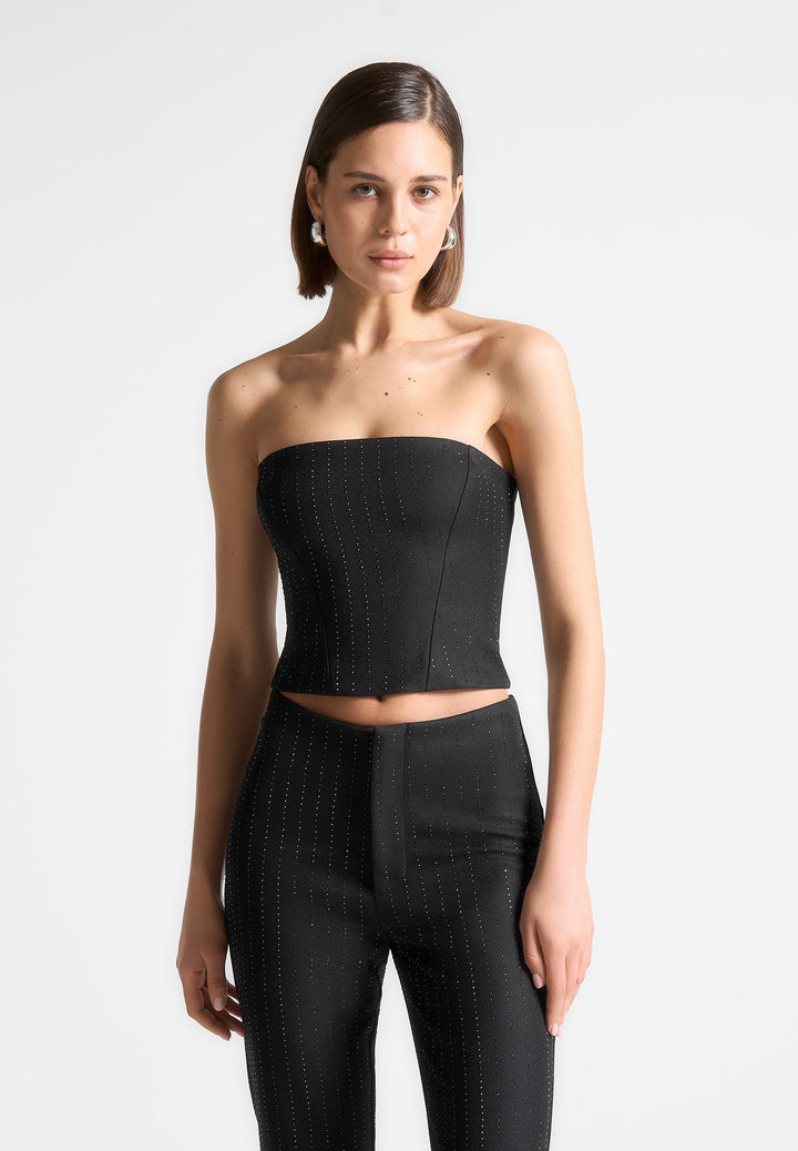 rhinestone-tailored-bandeau-corset-top-black