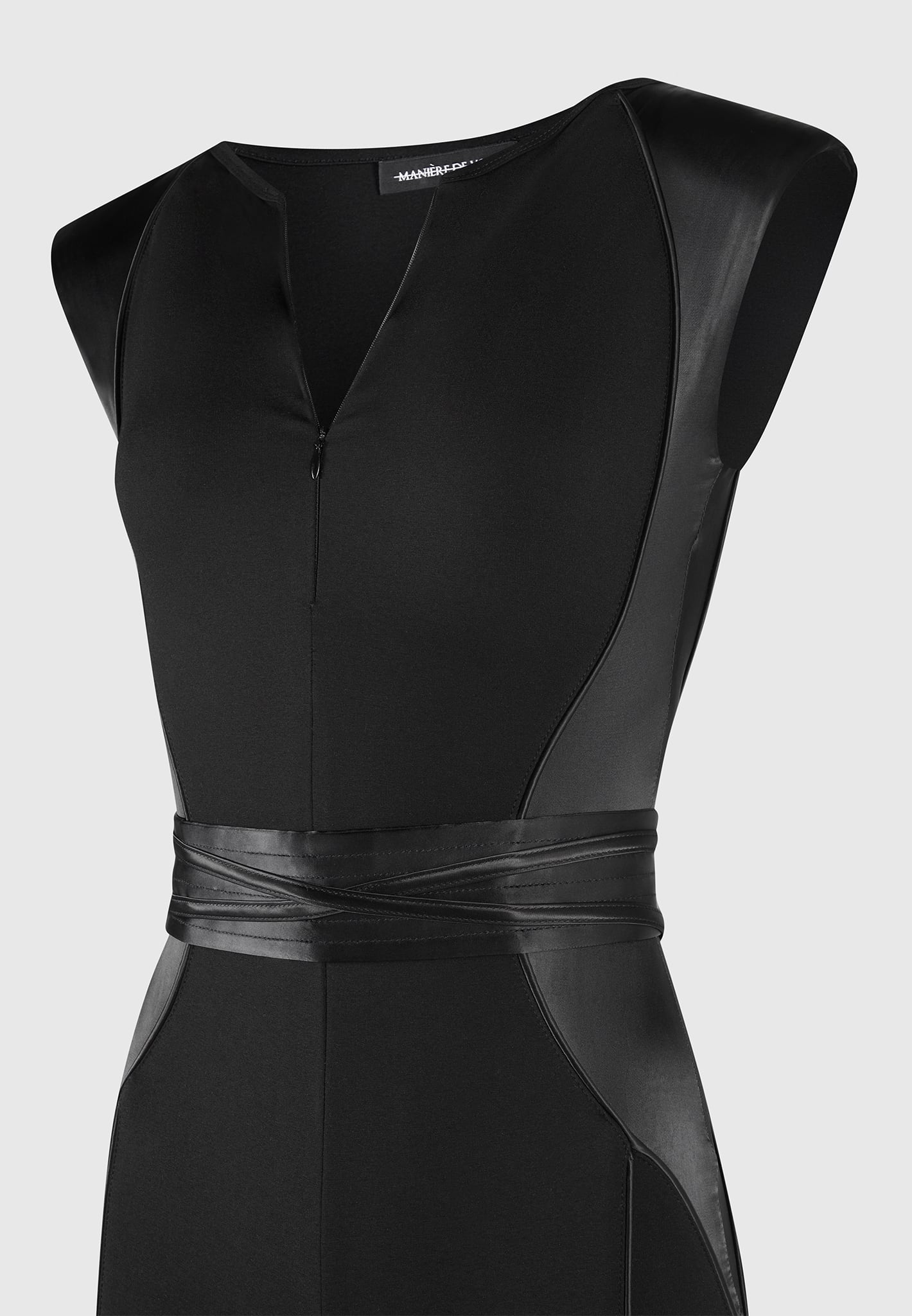 satin-contour-flared-jumpsuit-black