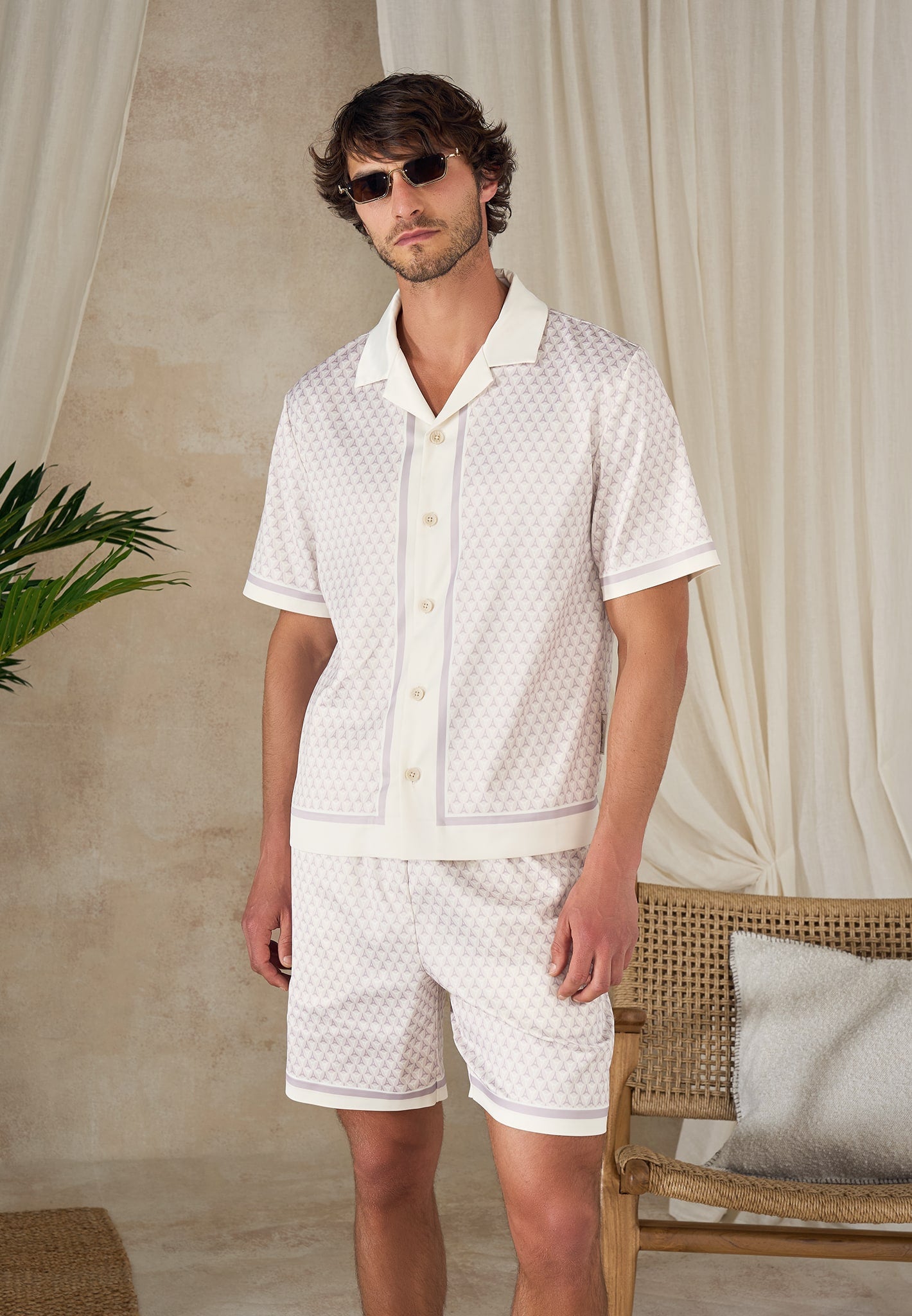 idriss-eiffel-monogram-resort-shirt-cream 