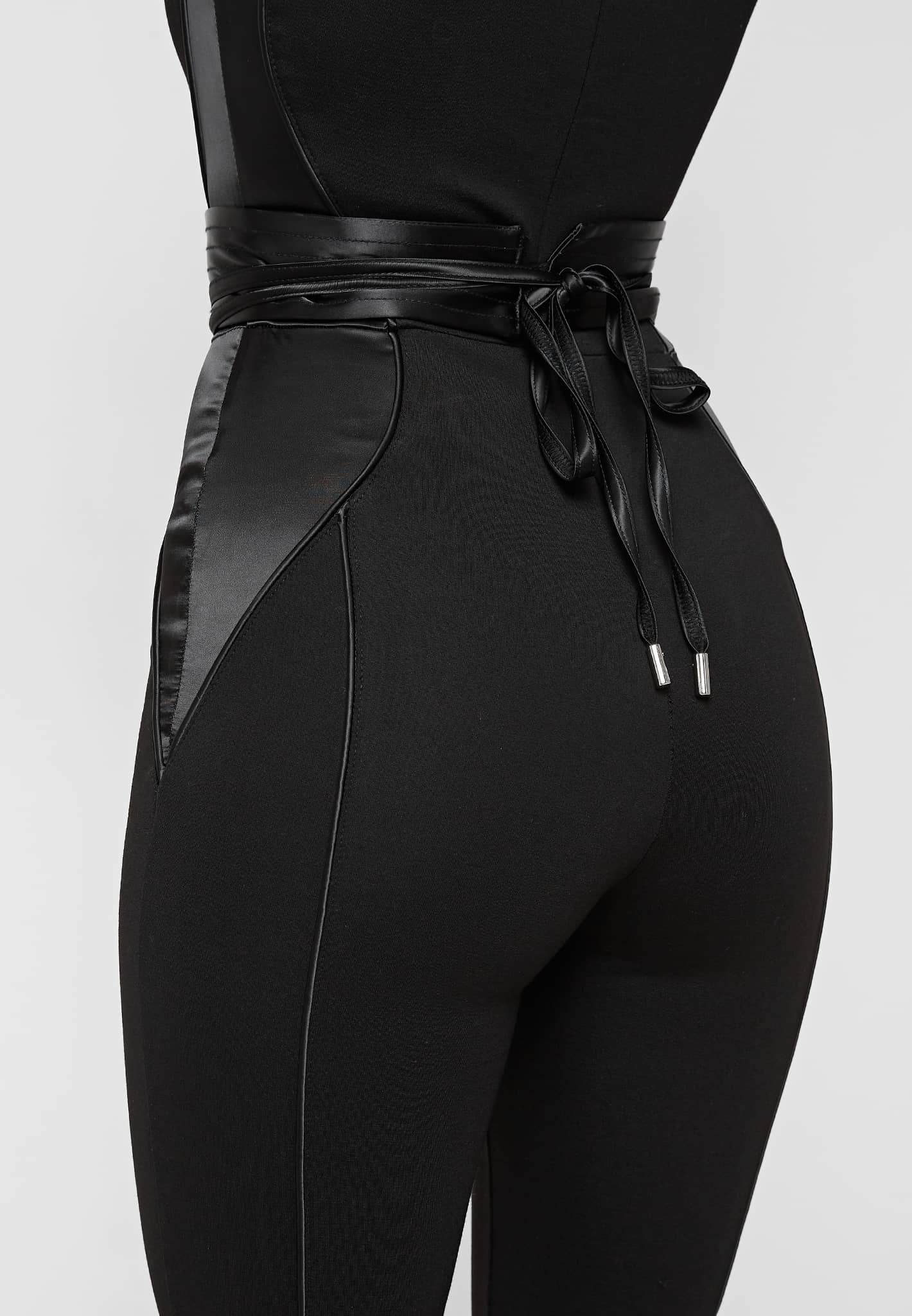 satin-contour-flared-jumpsuit-black