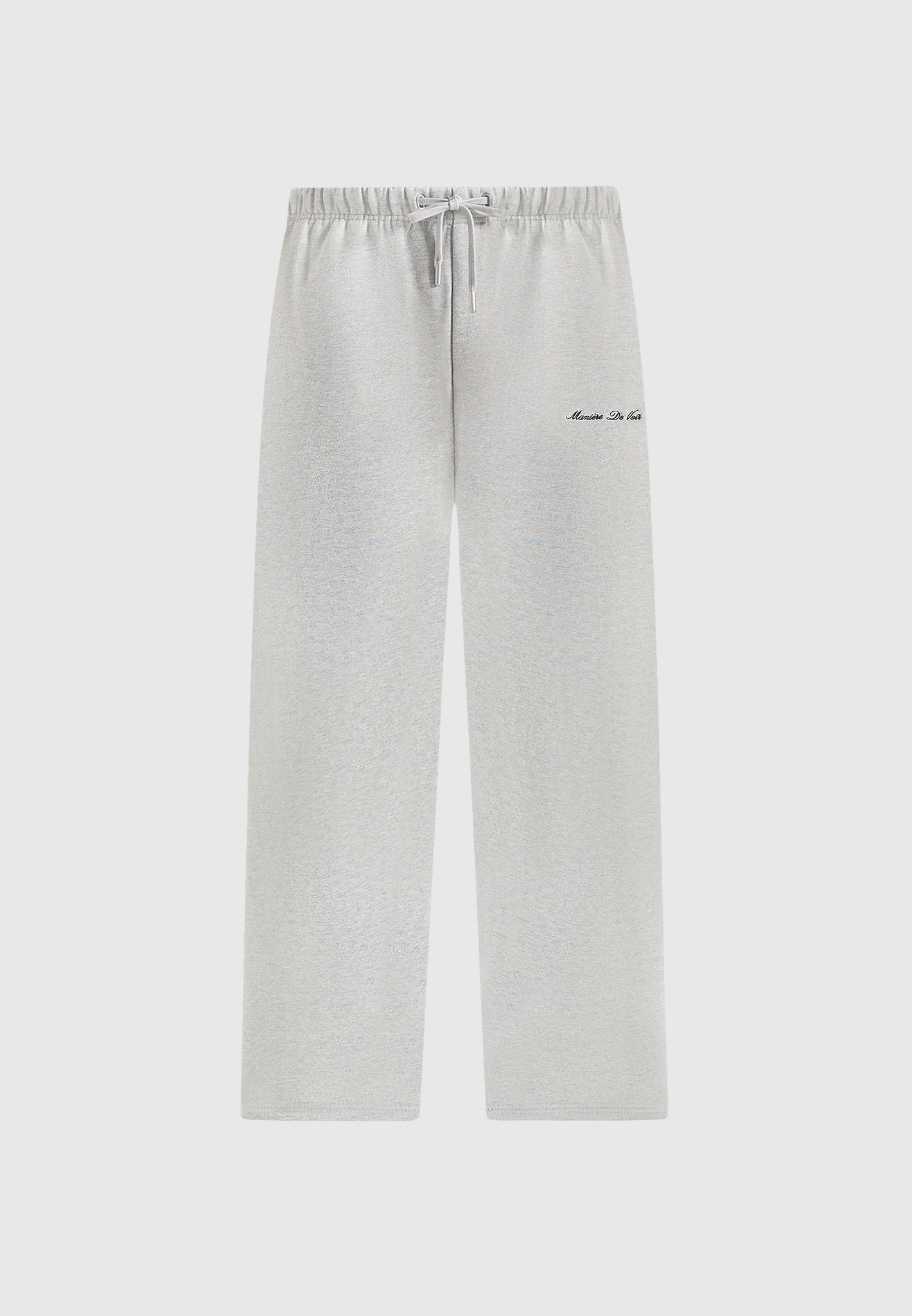 JS003 - Unisex Signature Wide Leg Sweatpants - Marl Grey
