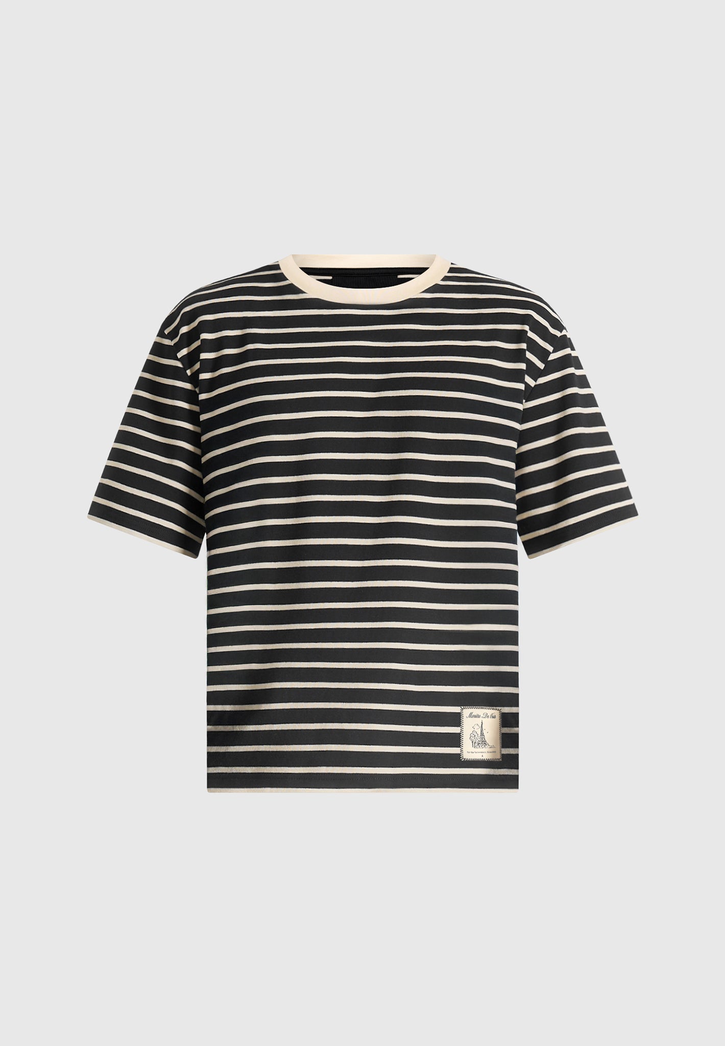 riley-unisex-striped-relaxed-fit-cotton-t-shirt-black-cream