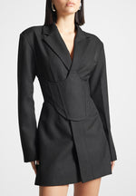 tailored-blazer-dress-with-reversible-corset-black