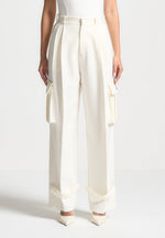 tailored-pleated-cargo-trousers-cream