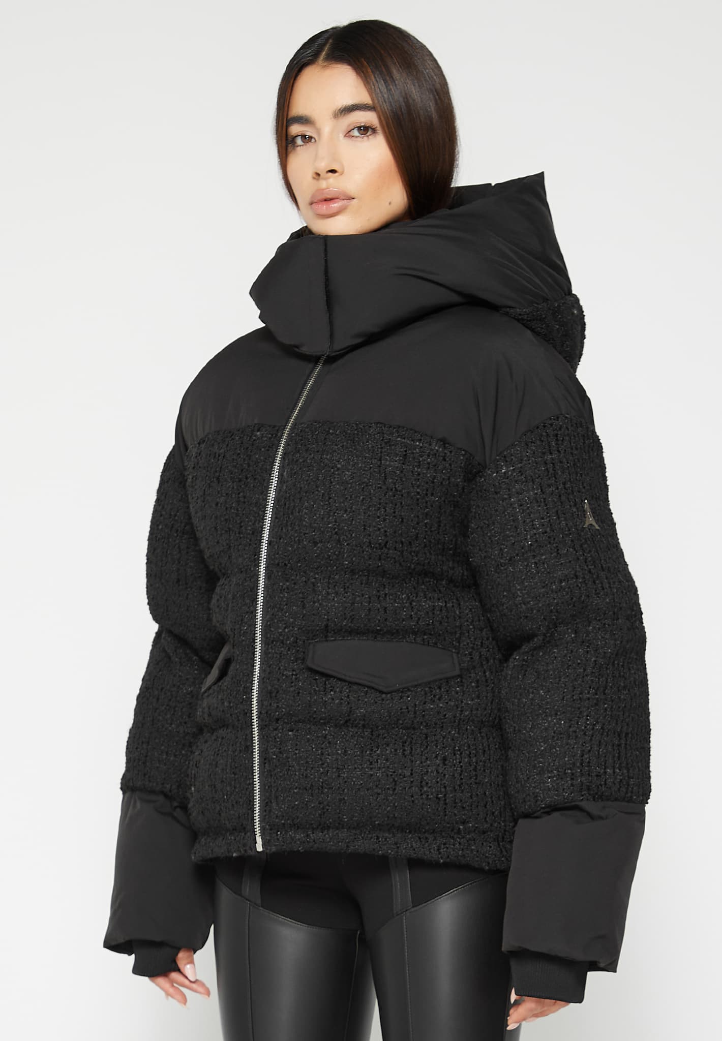 tweed-puffer-coat-black