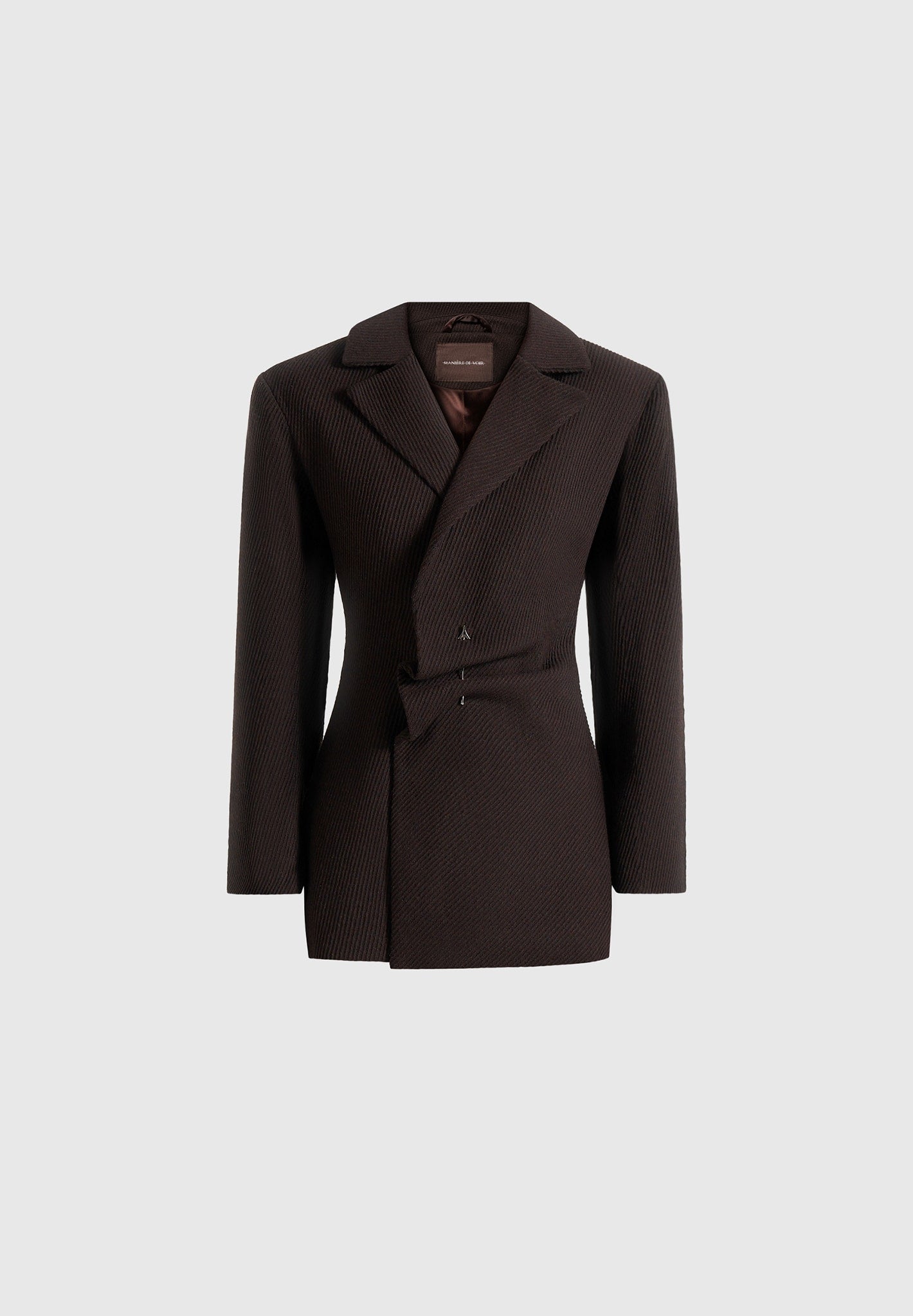 oversized-wool-asymmetric-blazer-dress-brown