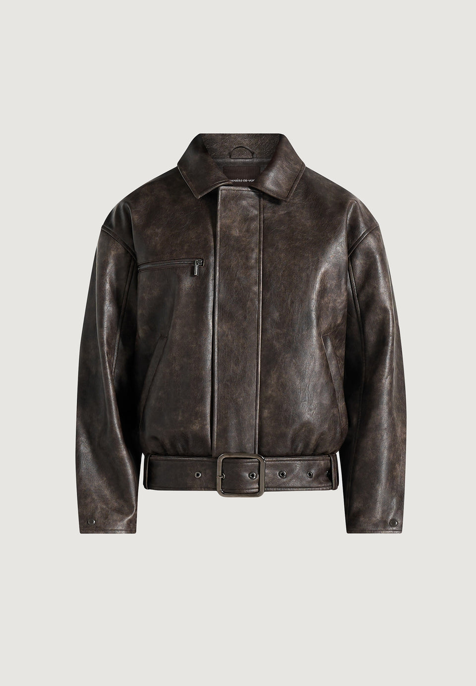 ezra-unisex-vintage-leather-belted-bomber-jacket-brown