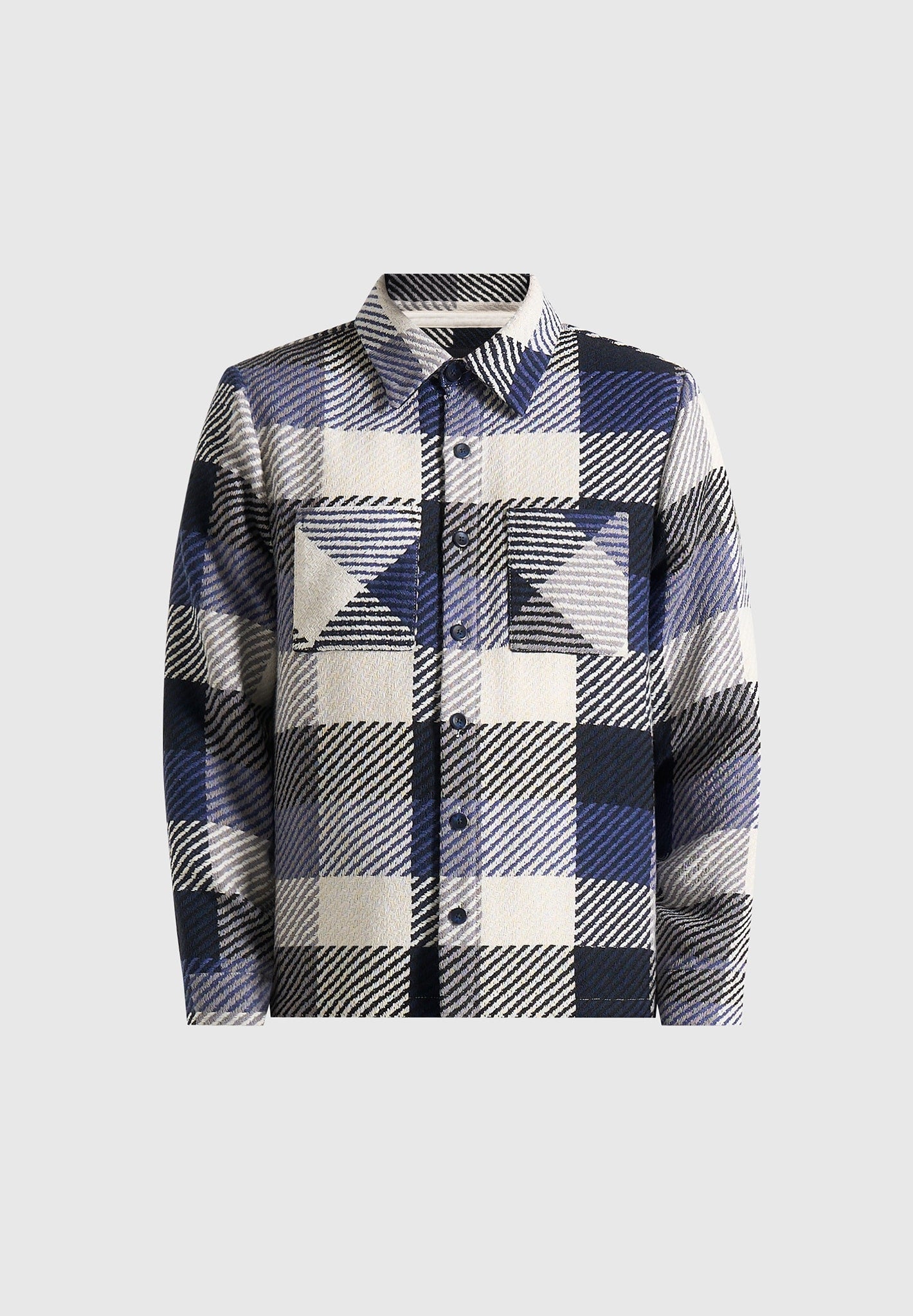 rune-unisex-check-overshirt-navy