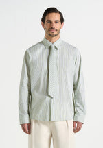 dylan-unisex-pinstripe-long-sleeve-shirt-with-detachable-tie-sage