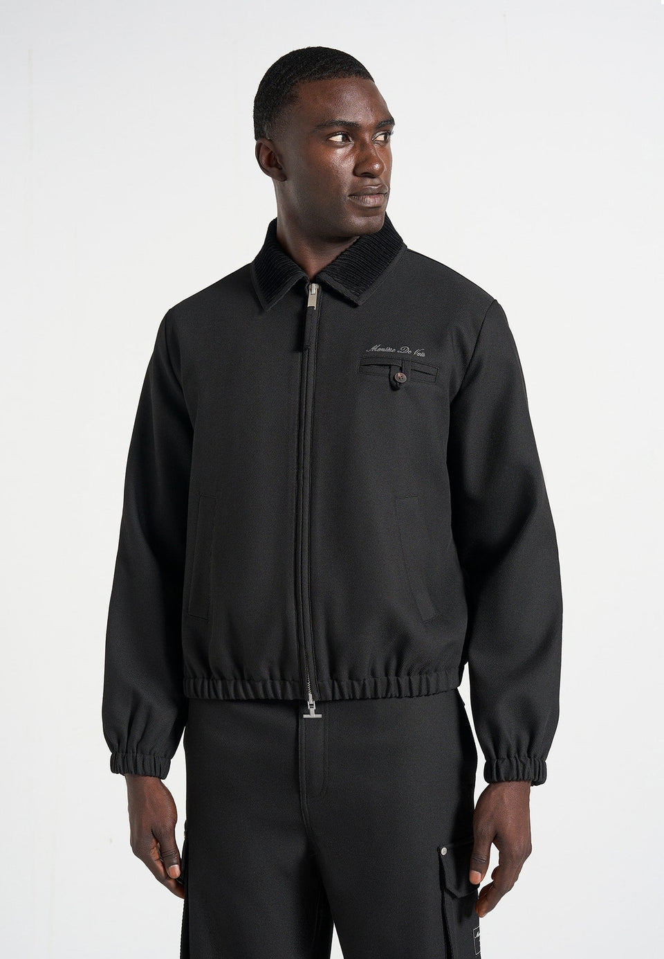 kilian-unisex-twill-signature-jacket-black