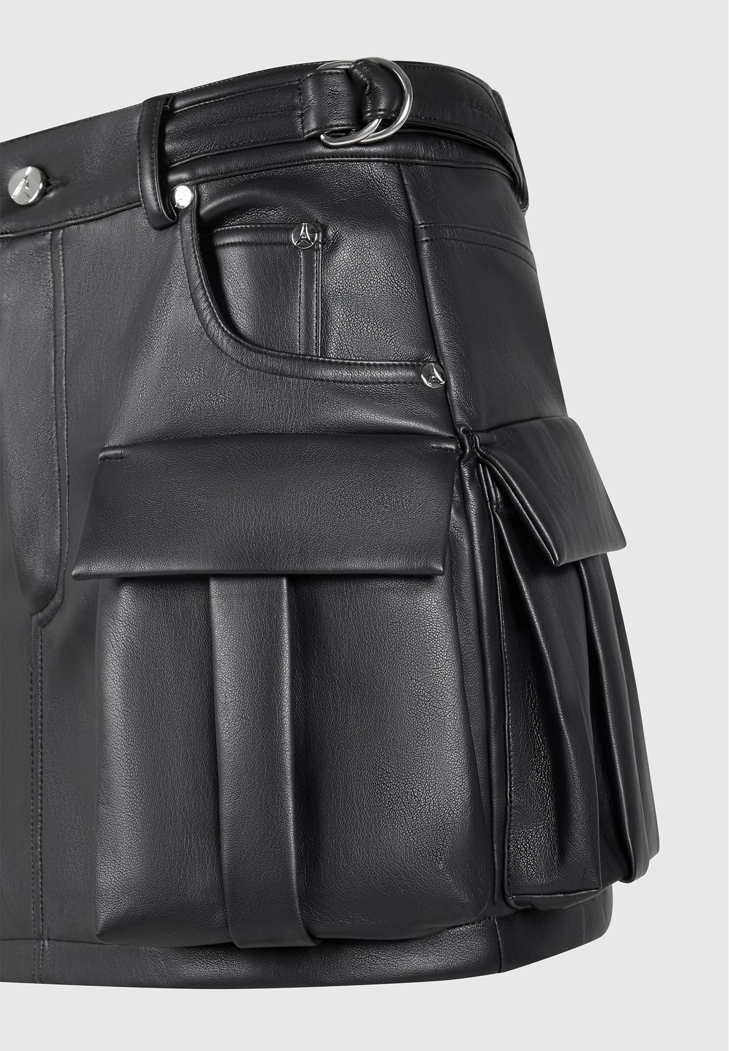 vegan-leather-cargo-mini-skirt-black