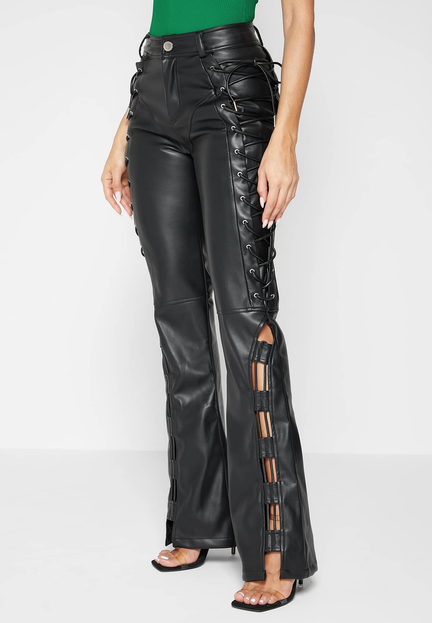 vegan-leather-lace-up-trousers-black