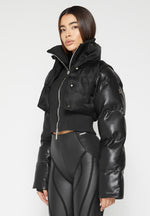 vegan-leather-puffer-sleeve-layered-jacket-black