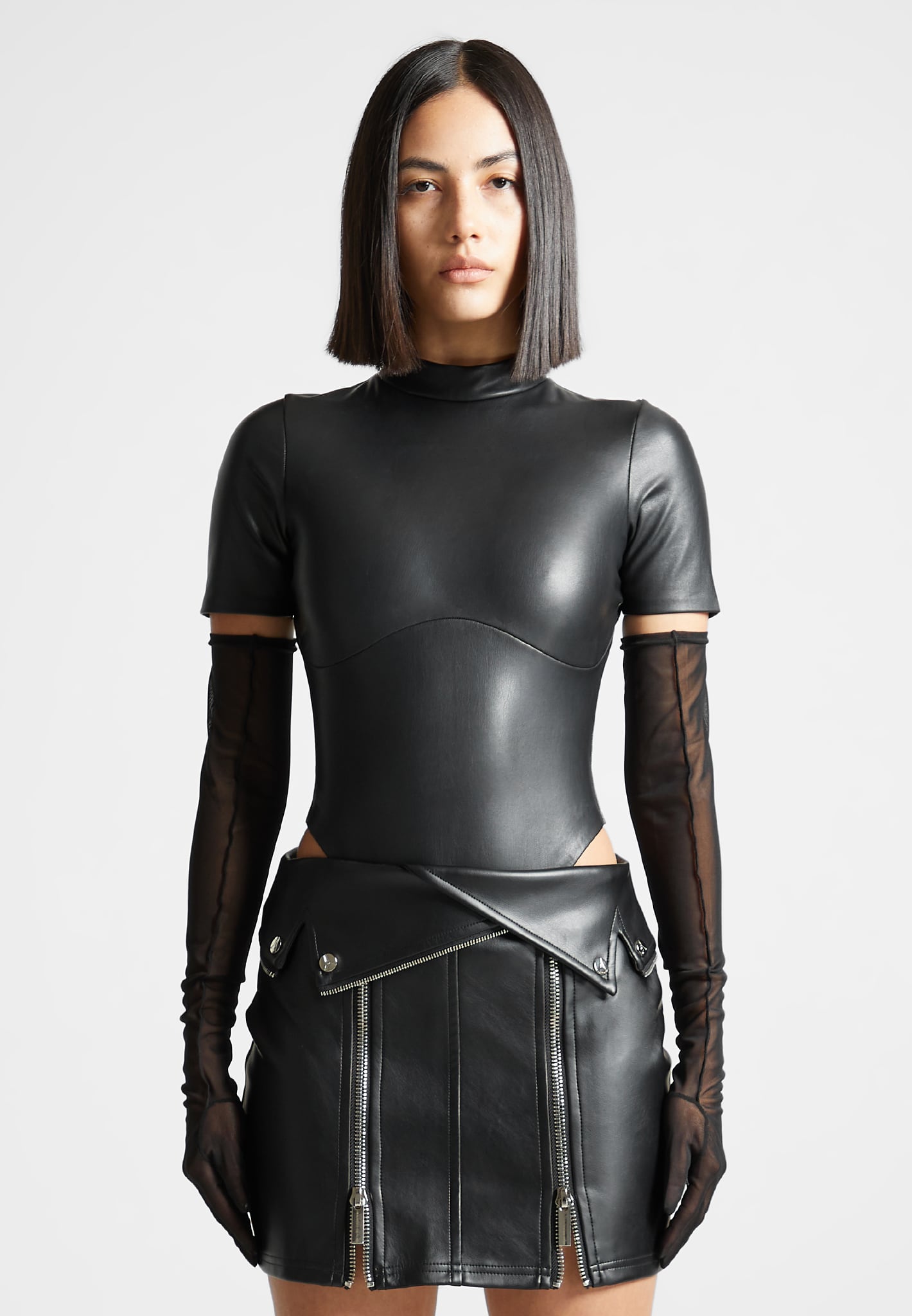 vegan-leather-bodysuit-with-mesh-gloves-black
