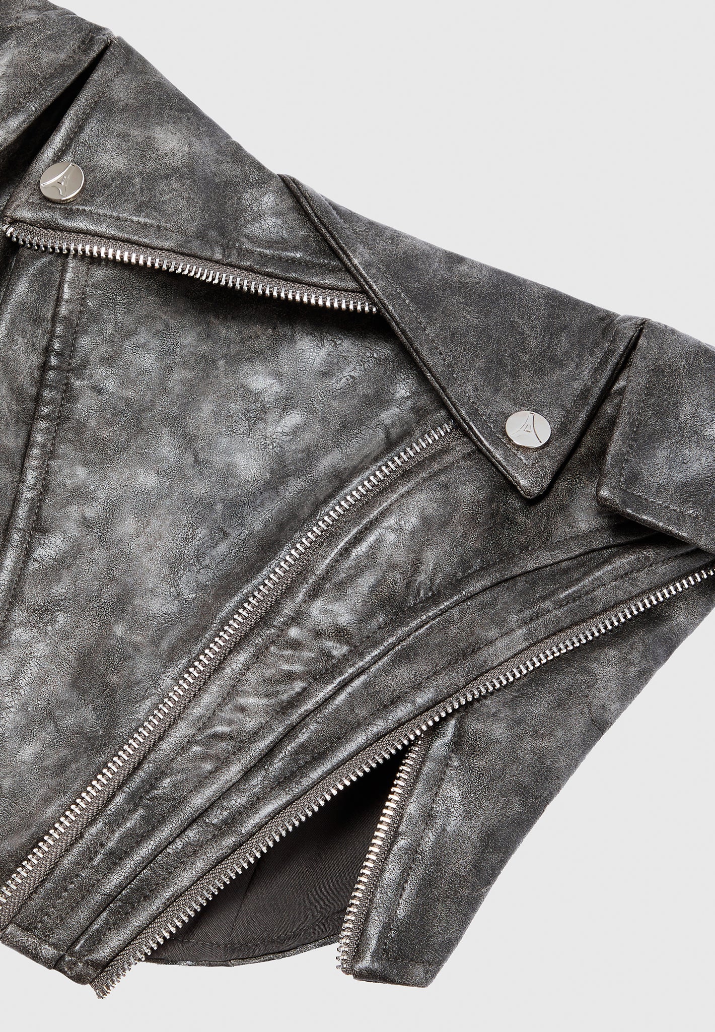 vintage-vegan-leather-biker-corset-grey