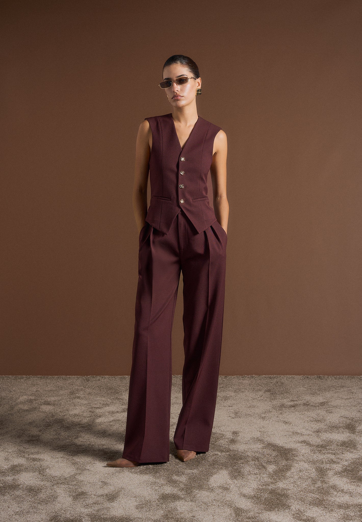 tailored-cinch-waistcoat-wine-red