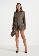 zoe-houndstooth-balloon-shorts-brown