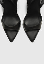 L'Eiffel - Open-Toe Slingback Heels - Black