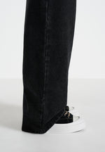 Women's Vienna - Suede Contrast Stitch Sneaker - Black