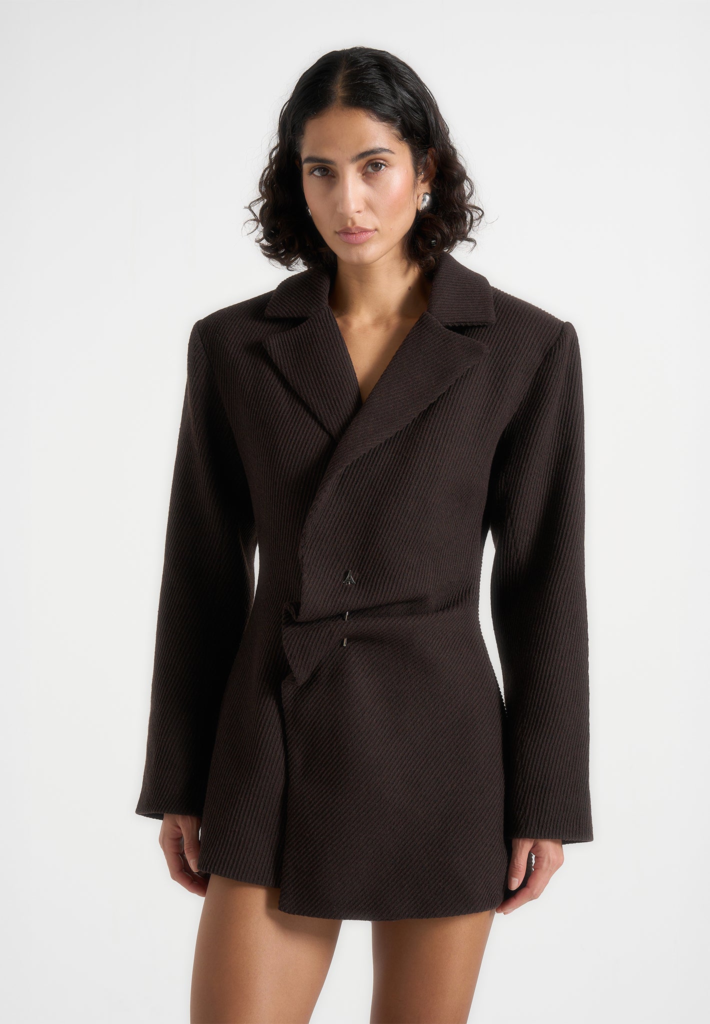 oversized-wool-asymmetric-blazer-dress-brown