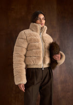 ama-plush-ribbed-jacket-with-neck-scarf-beige
