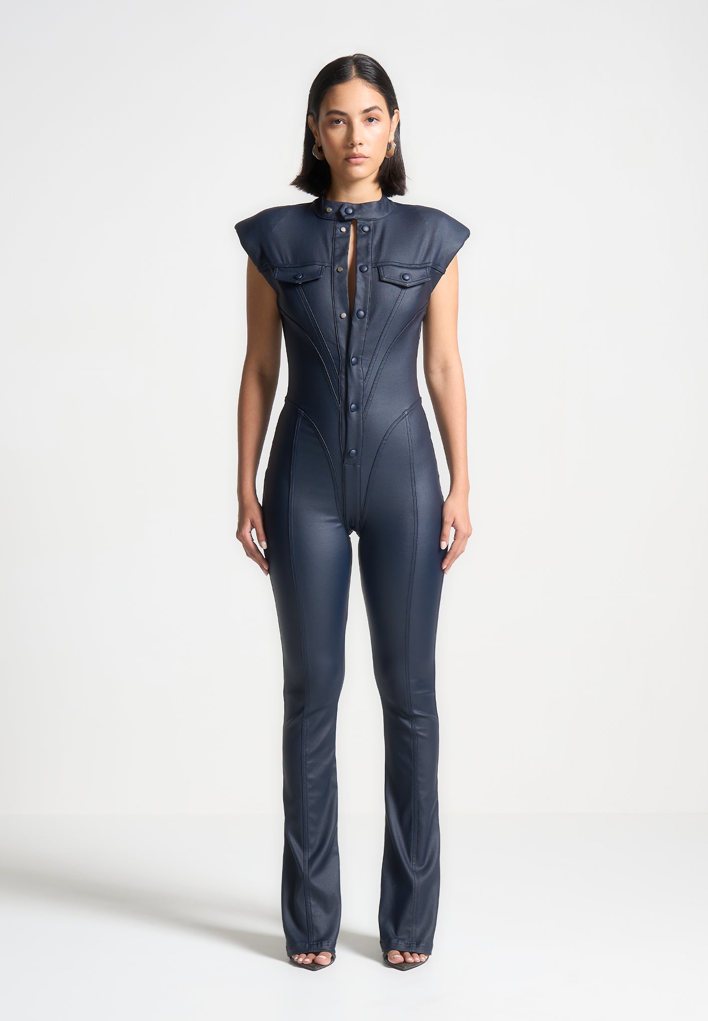 wax-coated-denim-jumpsuit-indigo