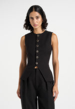 maisie-tailored-crew-neck-cinch-waistcoat-black