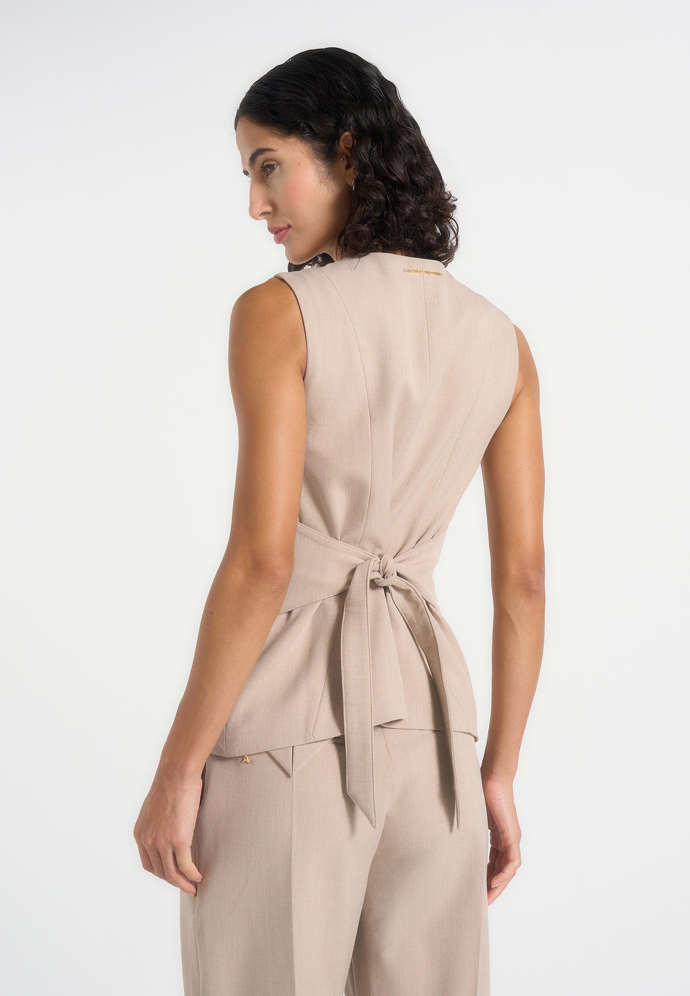 maisie-tailored-crew-neck-cinch-waistcoat-beige 