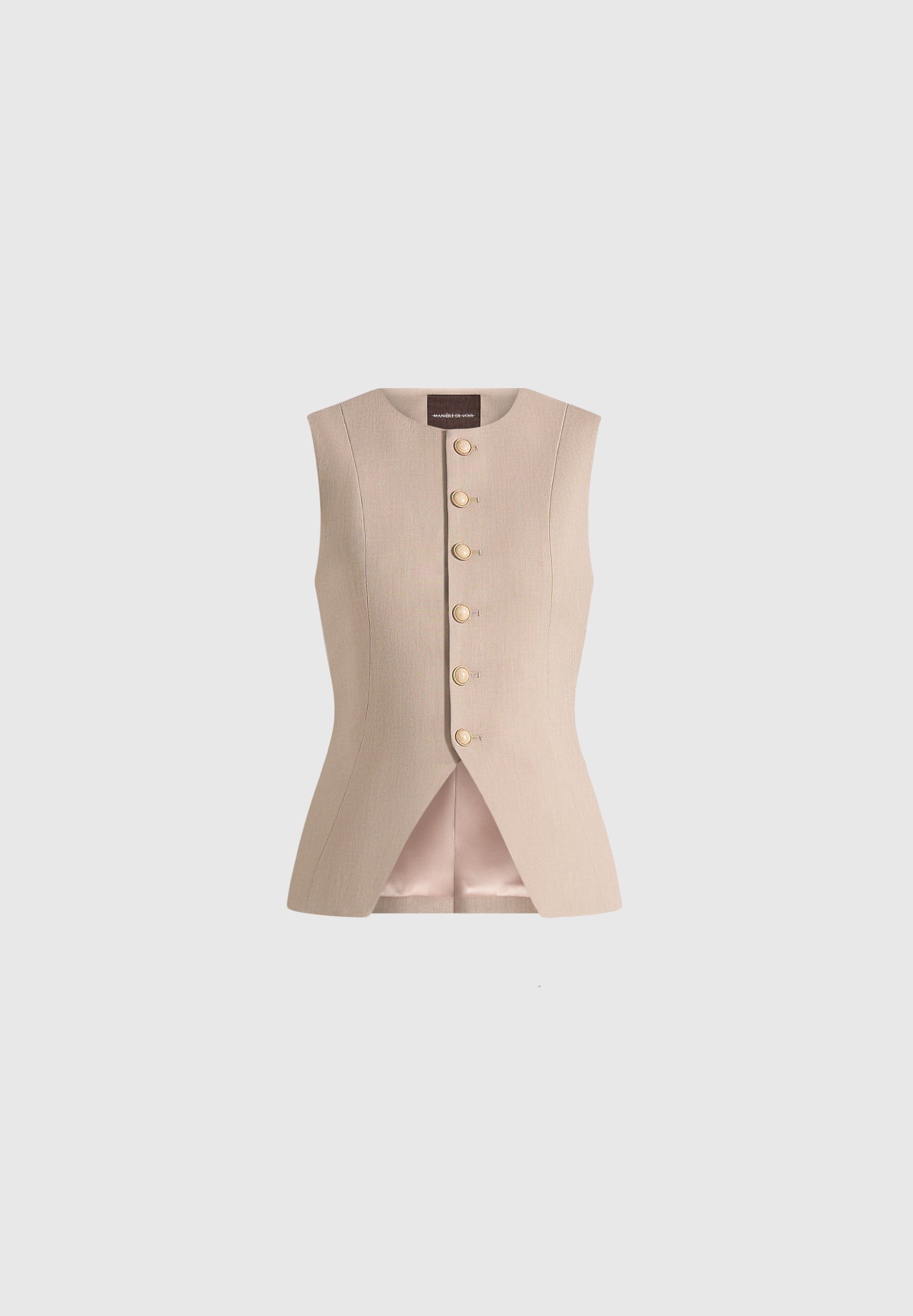 maisie-tailored-crew-neck-cinch-waistcoat-beige