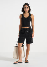 SH001 - Unisex Cotton Shorts - Black