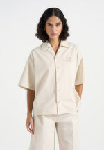 Alexis - Unisex Cote d'Azur Boxy Shirt - Cream