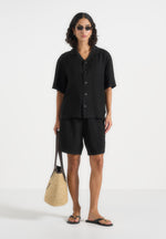 ari-unisex-textured-shorts-black