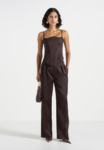 julie-satin-tailored-twin-pleat-trousers-brown-1