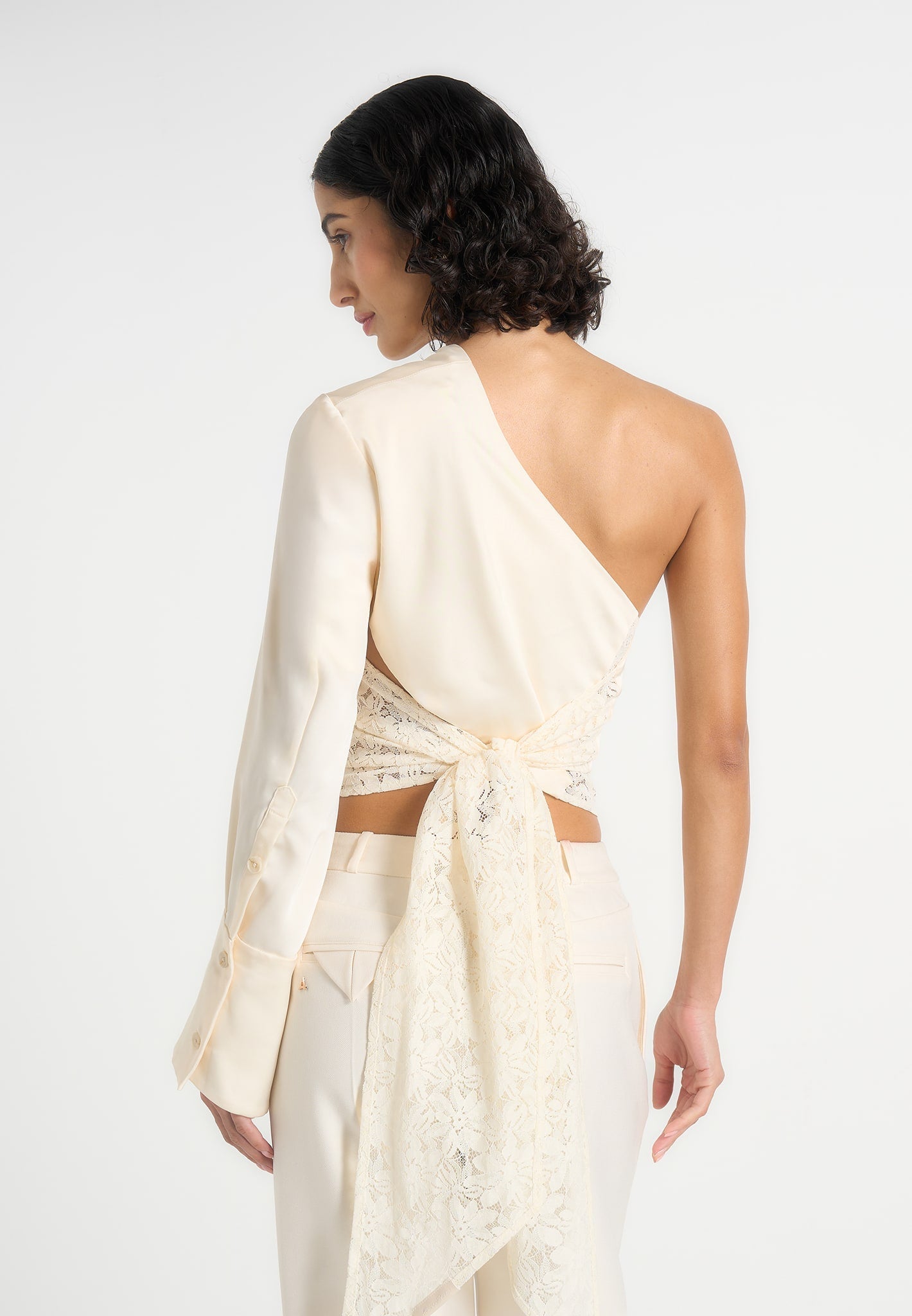 coralie-one-sleeve-satin-and-lace-wrap-top-champagne 